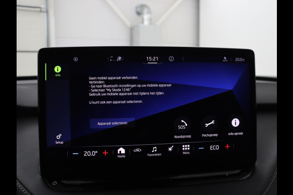 Škoda Enyaq iV 80 Sportline | SOH 92.7% | Leder/alcantara | Stuur/stoel verwarming | Camera | Park assist | Cruise control | Carplay | Sfeerverlichting | 21''