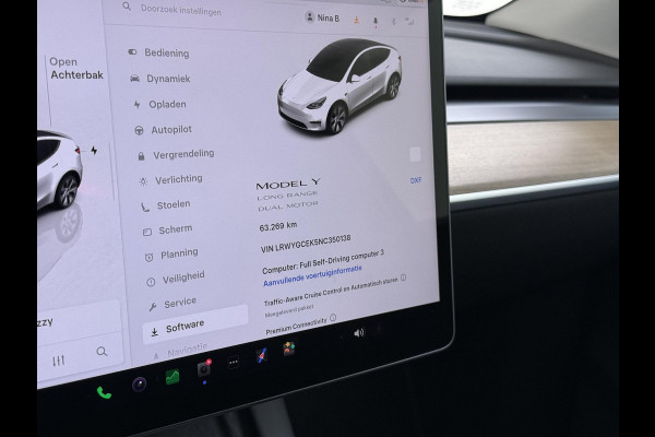 Tesla Model Y Long Range AWD 75 kWh SOH 95% |  TESLA FABRIEKSGARANTIE TOT 2027 | FABRIEKSGARANTIE OP ACCU & AANDRIJFLIJN TOT 2032 OF 192.000 KM| BTW VERREKENBAAR