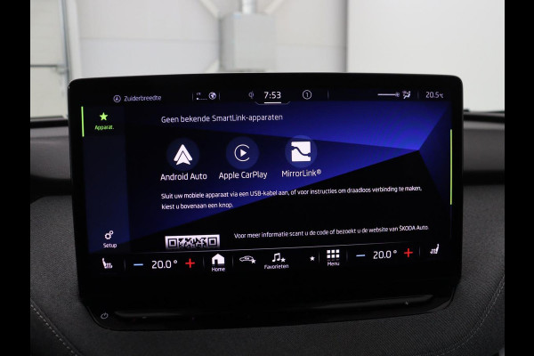 Škoda Enyaq iV 60 | SOH 91.5% | Panoramadak | Adaptive cruise | Stuur/stoel verwarming | Half Leder | Carplay | Park assist | Sfeerverlichting | Climate control |