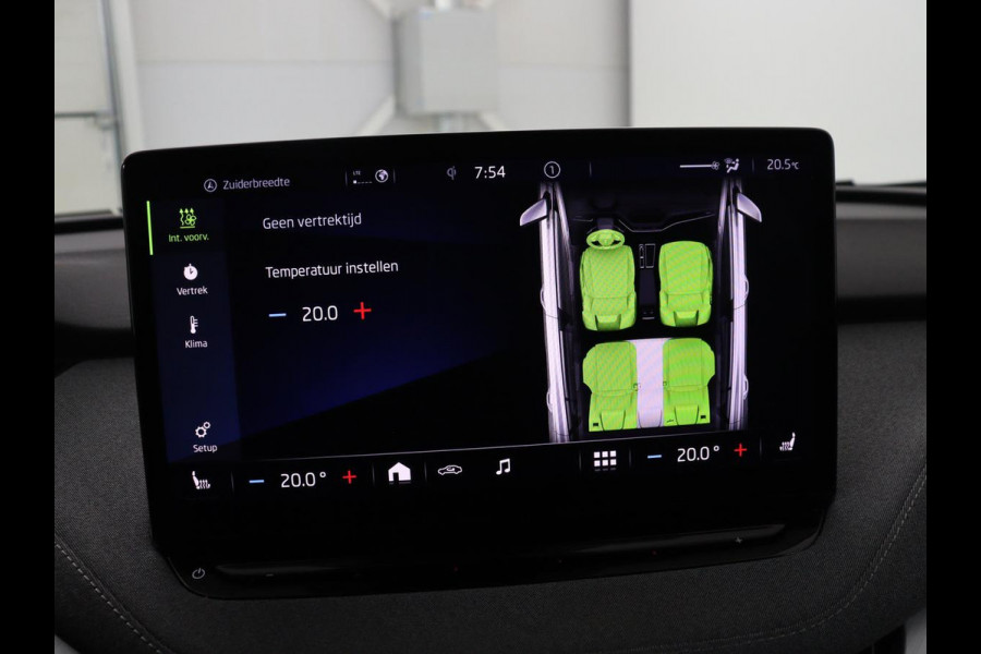 Škoda Enyaq iV 60 | SOH 91.5% | Panoramadak | Adaptive cruise | Stuur/stoel verwarming | Half Leder | Carplay | Park assist | Sfeerverlichting | Climate control |