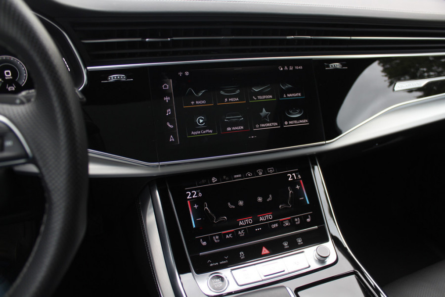 Audi Q7 60 TFSI e quattro Competition / SoH 91,5% / Trekhaak / Panoramadak / 360Camera / Head-up / Softclose / Luchtvering / 22'' / Keyless / Matrix LED / Carbon intr. / Stoelventilatie+Verwarming / Stuurverwarming / Bose / Dodeh