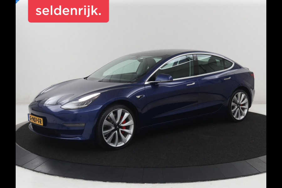 Tesla Model 3 Performance AWD 75 kWh | Traffic-Aware Cruise control | Leder | Lichtmetaal 20'' | Achterbank verwarming | Park assist | Climate control