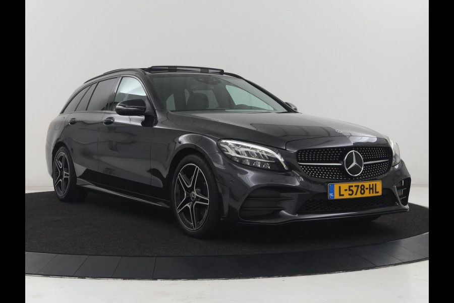 Mercedes-Benz C-Klasse Estate 180 Business Solution AMG | Panoramadak | Trekhaak | Leder/alcantara | Stoelverwarming | Virtual dashboard | Camera | Park assist | Carplay | Full LED