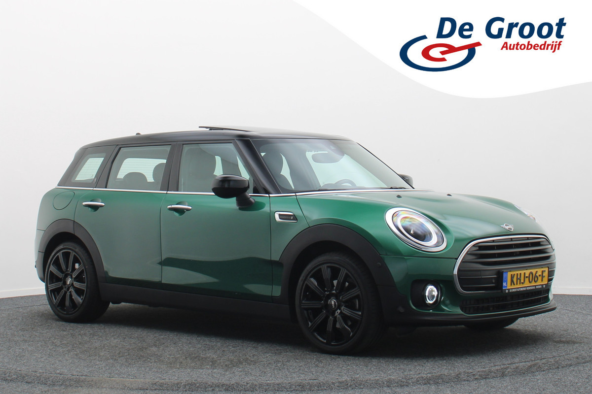 MINI Clubman 1.5 Cooper Automaat Knights Bridge Edition Leer, Panoramadak, Apple Carplay, Virtual Cockpit, LED, Cruise, Camera, 18''
