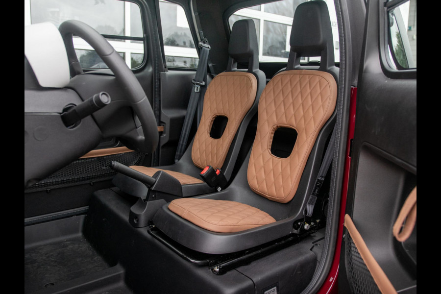 Fiat TOPOLINO Speciale | Uniek | Burgundy Red | Leder Amaretto