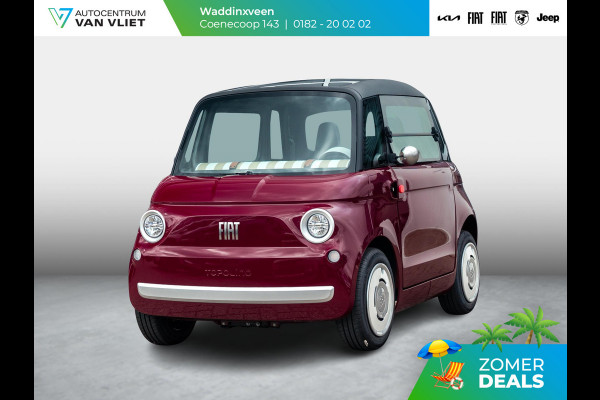 Fiat TOPOLINO Speciale | Uniek | Burgundy Red | Leder Amaretto
