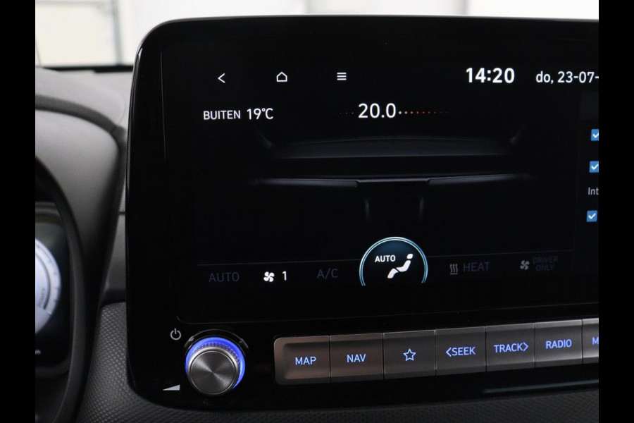 Hyundai Kona EV Premium 64 KWh | SOH 96.2% | Leder | Trekhaak | Head-up | Stoelventilatie | Stuur/stoel verwarming | Adaptive cruise | Camera | Park assist | Carplay | Dodehoek detectie | Krell sound |