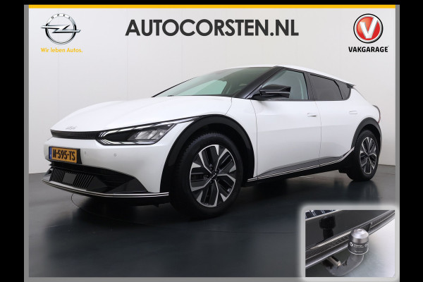 Kia Ev6 Plus Long Range 77.4kWh Trekhaak Leer+Ventilatie+Verwarming Camera Adap.Cruise Warmtepomp Meridian®-Audio Stuur+Achterbankverwar SOH 100% Elek.Achterklep Apple Carplay Android Privacy Glas Pdc Lmv Led DAB 1.600KG Trekgewicht Dealeronderhouden