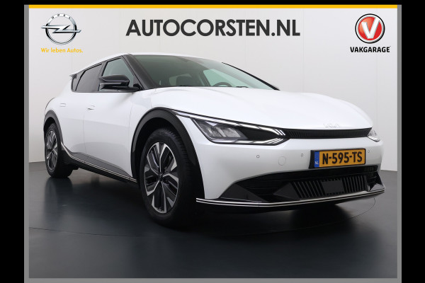 Kia Ev6 Plus Long Range 77.4kWh Trekhaak Leer+Ventilatie+Verwarming Camera Adap.Cruise Warmtepomp Meridian®-Audio Stuur+Achterbankverwar SOH 100% Elek.Achterklep Apple Carplay Android Privacy Glas Pdc Lmv Led DAB 1.600KG Trekgewicht Dealeronderhouden