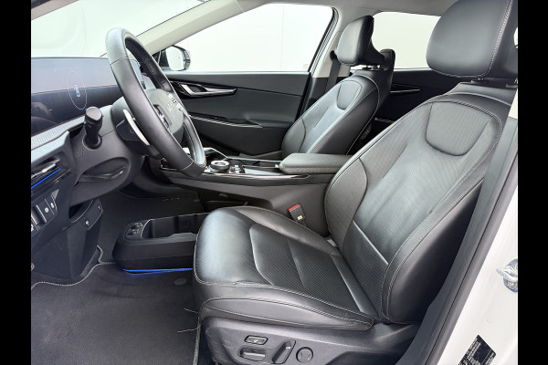 Kia Ev6 Plus Long Range 77.4kWh Trekhaak Leer+Ventilatie+Verwarming Camera Adap.Cruise Warmtepomp Meridian®-Audio Stuur+Achterbankverwar SOH 100% Elek.Achterklep Apple Carplay Android Privacy Glas Pdc Lmv Led DAB 1.600KG Trekgewicht Dealeronderhouden