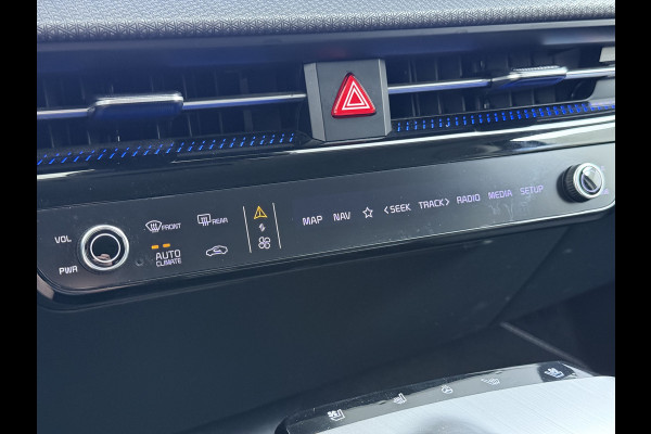 Kia Ev6 Plus Long Range 77.4kWh Trekhaak Leer+Ventilatie+Verwarming Camera Adap.Cruise Warmtepomp Meridian®-Audio Stuur+Achterbankverwar SOH 100% Elek.Achterklep Apple Carplay Android Privacy Glas Pdc Lmv Led DAB 1.600KG Trekgewicht Dealeronderhouden