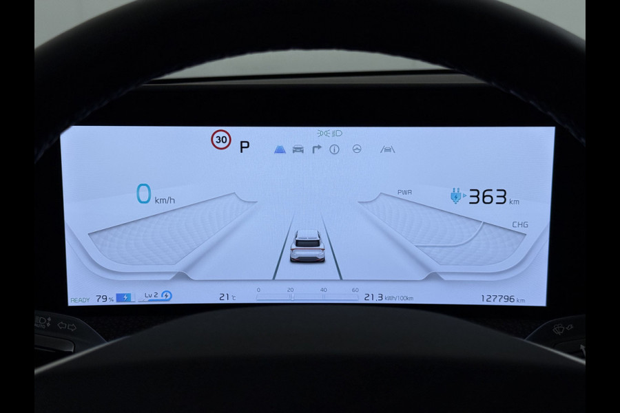 Kia Ev6 Plus Long Range 77.4kWh Trekhaak Leer+Ventilatie+Verwarming Camera Adap.Cruise Warmtepomp Meridian®-Audio Stuur+Achterbankverwar SOH 100% Elek.Achterklep Apple Carplay Android Privacy Glas Pdc Lmv Led DAB 1.600KG Trekgewicht Dealeronderhouden