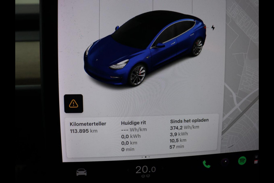 Tesla Model 3 Performance AWD 75 kWh | Traffic-Aware Cruise control | Leder | Lichtmetaal 20'' | Achterbank verwarming | Park assist | Climate control