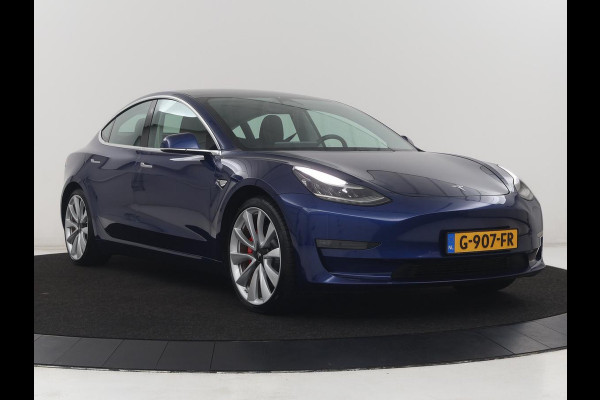 Tesla Model 3 Performance AWD 75 kWh | Traffic-Aware Cruise control | Leder | Lichtmetaal 20'' | Achterbank verwarming | Park assist | Climate control