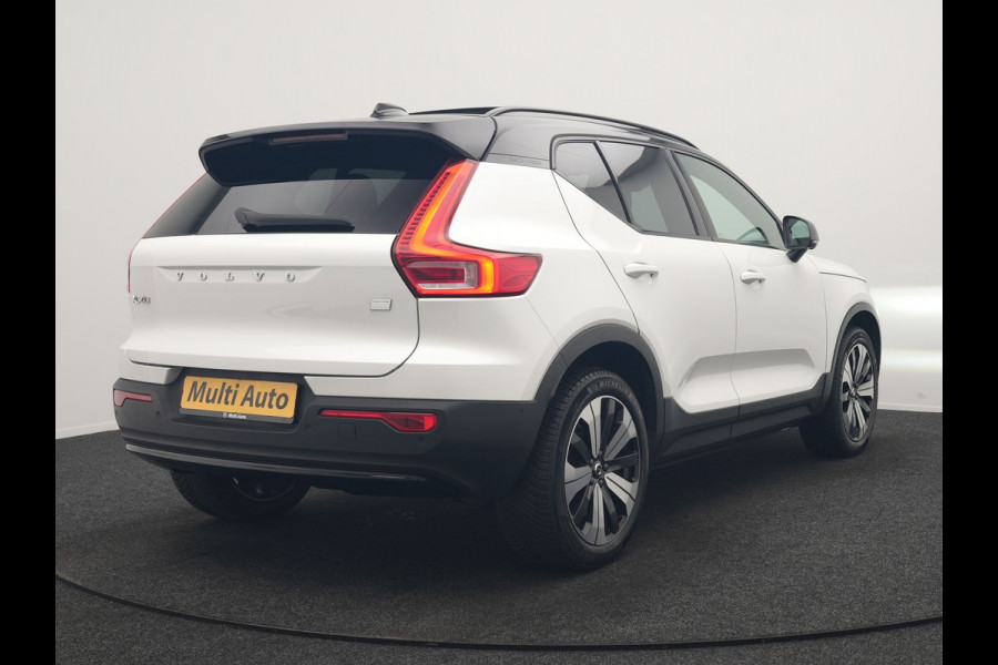 Volvo XC40 Recharge Ultimate 69 kWh 232pk Dealer O.H | Panodak | 360 Camera | Adaptive Cruise | Harman / Kardon | Alcantara Sportstoelen Memory & Verwarmd | BLIS | Keyless | Apple Carplay | Pilot Assist | Stuurverwarming | Google Assistant & Maps | Navigatie | DAB | 19"L.M |