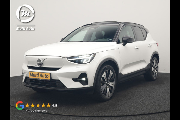 Volvo XC40 Recharge Ultimate 69 kWh 232pk Dealer O.H | Panodak | 360 Camera | Adaptive Cruise | Harman / Kardon | Alcantara Sportstoelen Memory & Verwarmd | BLIS | Keyless | Apple Carplay | Pilot Assist | Stuurverwarming | Google Assistant & Maps | Navigatie | DAB | 19"L.M |