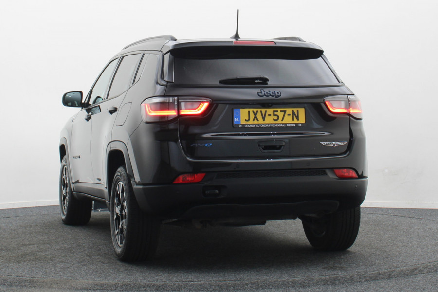 Jeep Compass 4xe 240 Plug-in Hybrid Electric Trailhawk Panoramadak, ACC, Camera, Apple Carplay, Virtual Cockpit, Climate, 17''