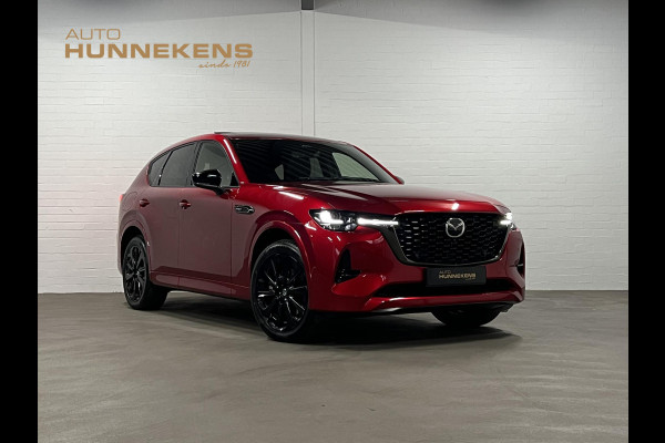 Mazda CX-60 2.5 e-SkyActiv PHEV Homura Plus Open dak | Adapt. Cruise | Stoelventilatie | Stuur-/Stoelverwarming | 360 camera | Head-up | Carplay | Bose sound | Memory