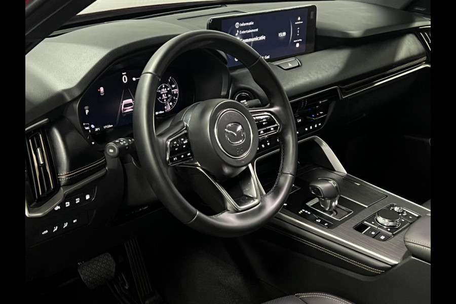 Mazda CX-60 2.5 e-SkyActiv PHEV Homura Plus Open dak | Adapt. Cruise | Stoelventilatie | Stuur-/Stoelverwarming | 360 camera | Head-up | Carplay | Bose sound | Memory