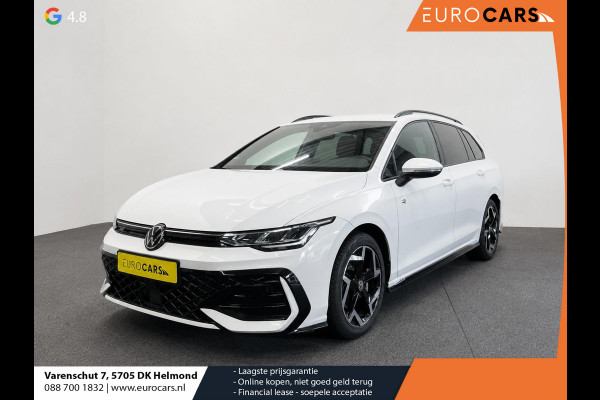 Volkswagen Golf Variant 1.5 eTSI R-Line Business Digital Cockpit 12.9 inch Touchscreen Camera ACC Lane Assist Side Assist CarPlay DAB Climatronic Stoelverwarming Privacy Glass 17 inch LM Velgen Pure White