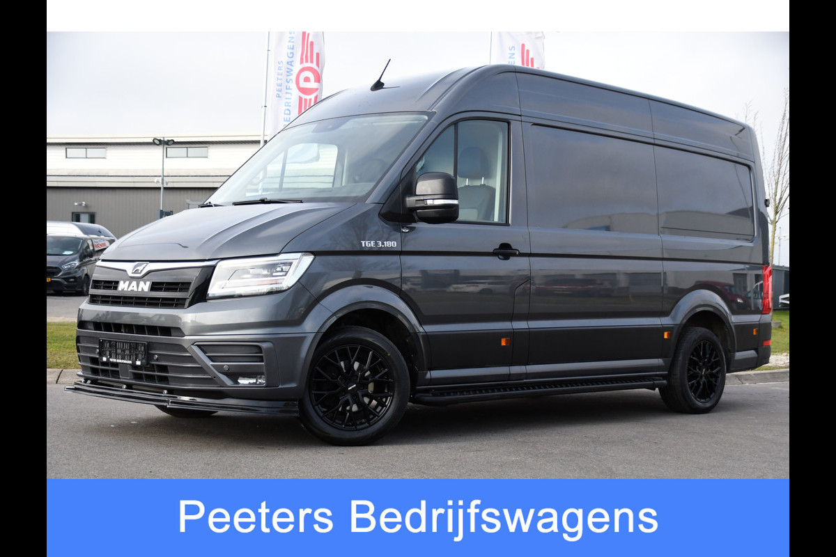 MAN TGE 3.180 35 2.0 L3H3 PB Edition Full Options! Camera, Cruise, Carplay, LED, 177pk, Automaat, Trekhaak 3000kg, Voorruit verwarming, Sensoren, Multimedia, Uniek!