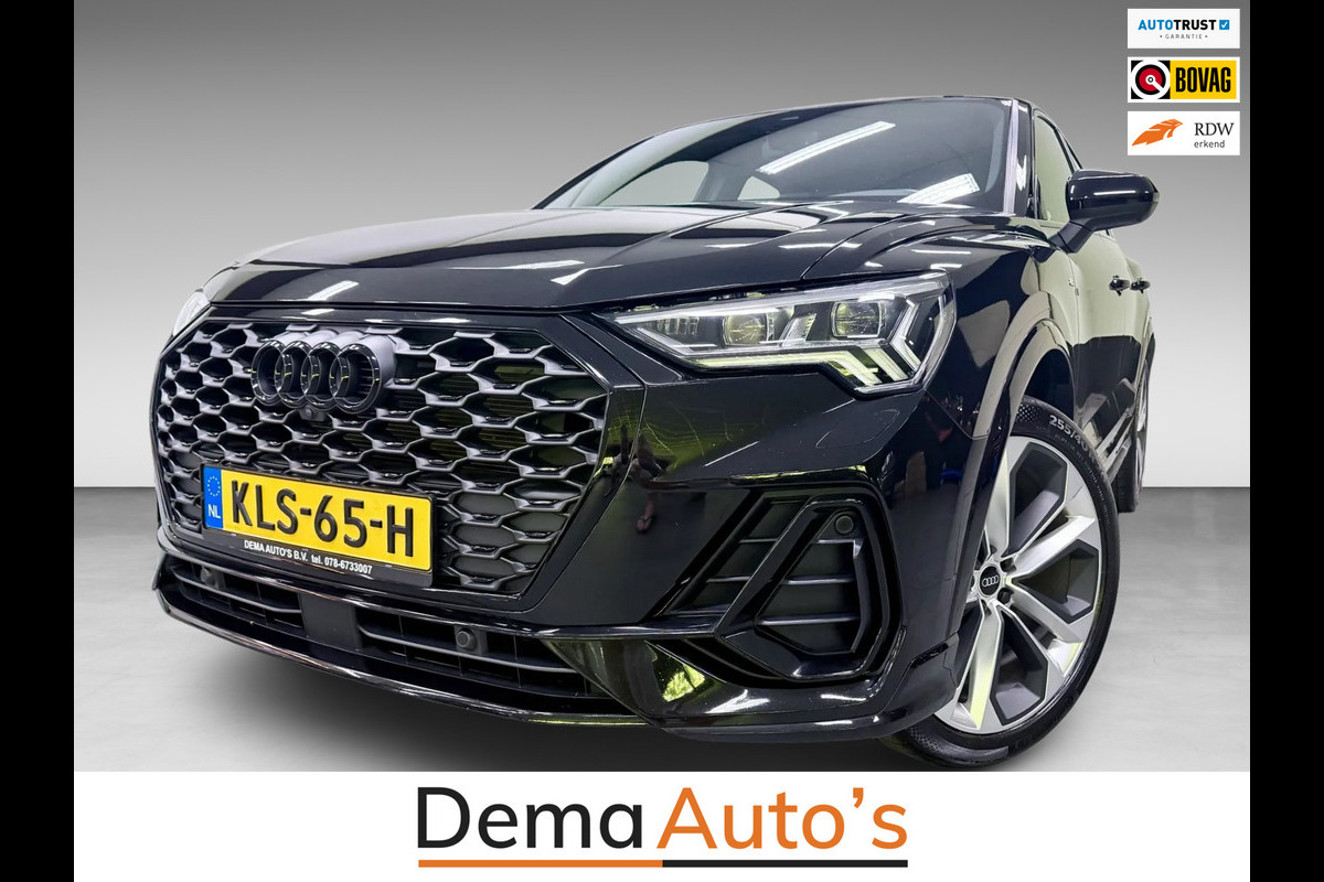 Audi Q3 Sportback 35 TFSI 2X S-LINE BLACKLINE 20'' SFEERVERL/CARPLAY/ADAPT-CR/DAB/SONOS/ELECTR-STOELEN///