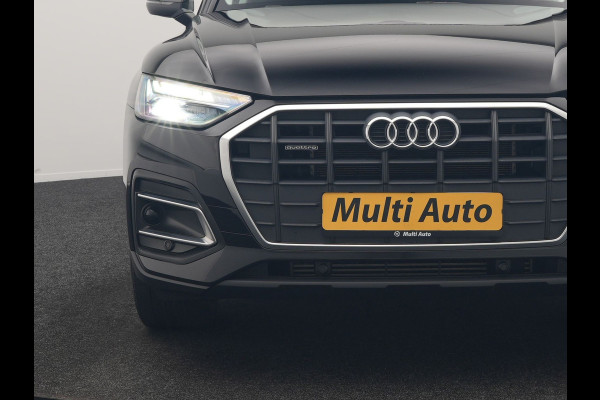 Audi Q5 50 TFSI e Advanced edition PHEV 300pk Dealer O.H | Trekhaak Af Fabriek | Head Up | Apple Carplay | Lederen Sportstoelen Verwarmd | Cruise Control | Virtual | Navigatie | DAB | 19"L.M | Plug In Hybrid |