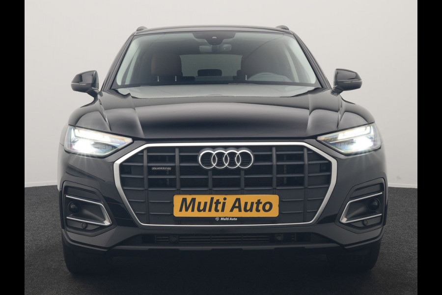 Audi Q5 50 TFSI e Advanced edition PHEV 300pk Dealer O.H | Trekhaak Af Fabriek | Head Up | Apple Carplay | Lederen Sportstoelen Verwarmd | Cruise Control | Virtual | Navigatie | DAB | 19"L.M | Plug In Hybrid |