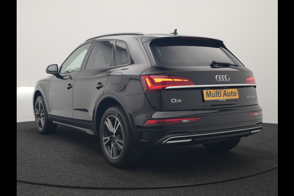 Audi Q5 50 TFSI e Advanced edition PHEV 300pk Dealer O.H | Trekhaak Af Fabriek | Head Up | Apple Carplay | Lederen Sportstoelen Verwarmd | Cruise Control | Virtual | Navigatie | DAB | 19"L.M | Plug In Hybrid |