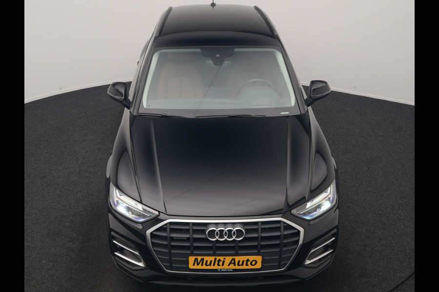 Audi Q5 50 TFSI e Advanced edition PHEV 300pk Dealer O.H | Trekhaak Af Fabriek | Head Up | Apple Carplay | Lederen Sportstoelen Verwarmd | Cruise Control | Virtual | Navigatie | DAB | 19"L.M | Plug In Hybrid |