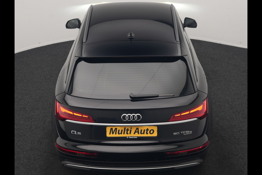 Audi Q5 50 TFSI e Advanced edition PHEV 300pk Dealer O.H | Trekhaak Af Fabriek | Head Up | Apple Carplay | Lederen Sportstoelen Verwarmd | Cruise Control | Virtual | Navigatie | DAB | 19"L.M | Plug In Hybrid |