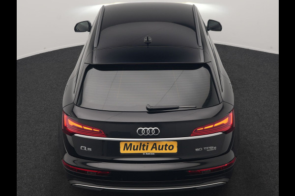 Audi Q5 50 TFSI e Advanced edition PHEV 300pk Dealer O.H | Trekhaak Af Fabriek | Head Up | Apple Carplay | Lederen Sportstoelen Verwarmd | Cruise Control | Virtual | Navigatie | DAB | 19"L.M | Plug In Hybrid |