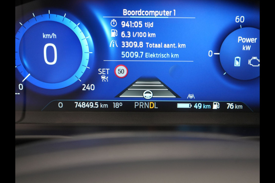 Ford Kuga 2.5 PHEV Titanium 225pk Dealer O.H | Adaptive Cruise | 360 Camera | BLIS | Stoelen & Stuur Verwarmd | Keyless | Pilot Assist | Navigatie | Apple Carplay | Virtual | DAB | 17"L.M | Plug In Hybrid |