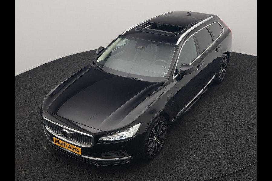 Volvo V90 T6 AWD Inscription PHEV 350pk Dealer O.H | Panodak | Adaptive Cruise | Camera | Harman / Kardon | Lederen Sportstoelen Memory & Verwarmd | Apple Carplay | BLIS | Keyless | Pilot Assist | Google Assistant & Maps | Virtual | Navigatie | DAB | 19"L.M | Plug In Hybrid |