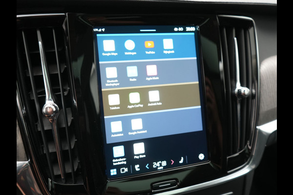 Volvo V90 T6 AWD Inscription PHEV 350pk Dealer O.H | Panodak | Adaptive Cruise | Camera | Harman / Kardon | Lederen Sportstoelen Memory & Verwarmd | Apple Carplay | BLIS | Keyless | Pilot Assist | Google Assistant & Maps | Virtual | Navigatie | DAB | 19"L.M | Plug In Hybrid |