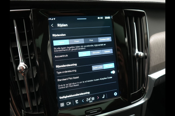Volvo V90 T6 AWD Inscription PHEV 350pk Dealer O.H | Panodak | Adaptive Cruise | Camera | Harman / Kardon | Lederen Sportstoelen Memory & Verwarmd | Apple Carplay | BLIS | Keyless | Pilot Assist | Google Assistant & Maps | Virtual | Navigatie | DAB | 19"L.M | Plug In Hybrid |