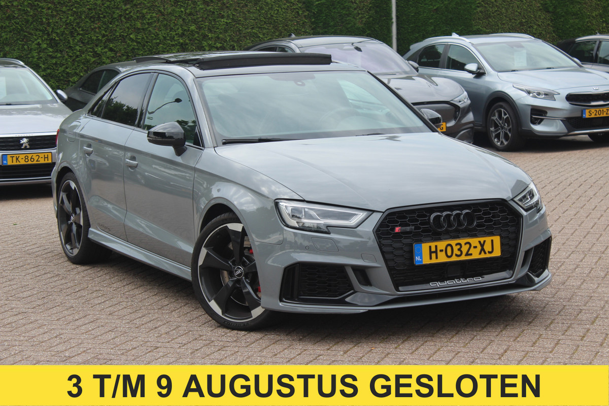 Audi RS3 Limousine 2.5 TFSI quattro / Full option! / Milltek / Panoramadak / Camera / RS Seats / 19'' / Matrix LED / Virtual Cockpit / B&O / DAB / Audi Magnetic Ride / Navigatie / Stoelverwarming / ACC