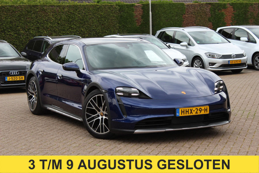 Porsche Taycan Cross Turismo 93 kWh / SoH 93,7% / Panoramadak / 360Camera / Luchtvering / Sportchrono / 20'' / Warmtepomp / Stoelverwarming 4x / DAB / CarPlay / Cruise Control