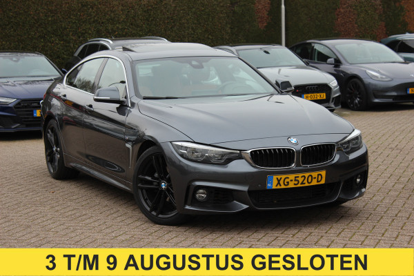 BMW 4 Serie Gran Coupé 418i High Exe. M Sport / Trekhaak / Schuifdak / 360Camera / 18'' / Navigatie / Dodehoek / DAB / Cruise Control / Getint glas / Stoelverwarming
