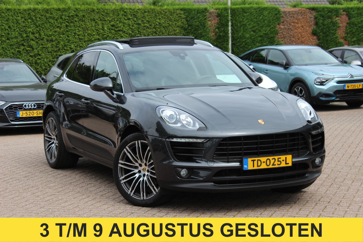 Porsche Macan 2.0 / Panoramadak / Camera / Luchtvering / Sportchrono / Bose / 21'' / Leder / Navigatie / Comfortstoelen / DAB / Stoelverwarming / Cruise Control