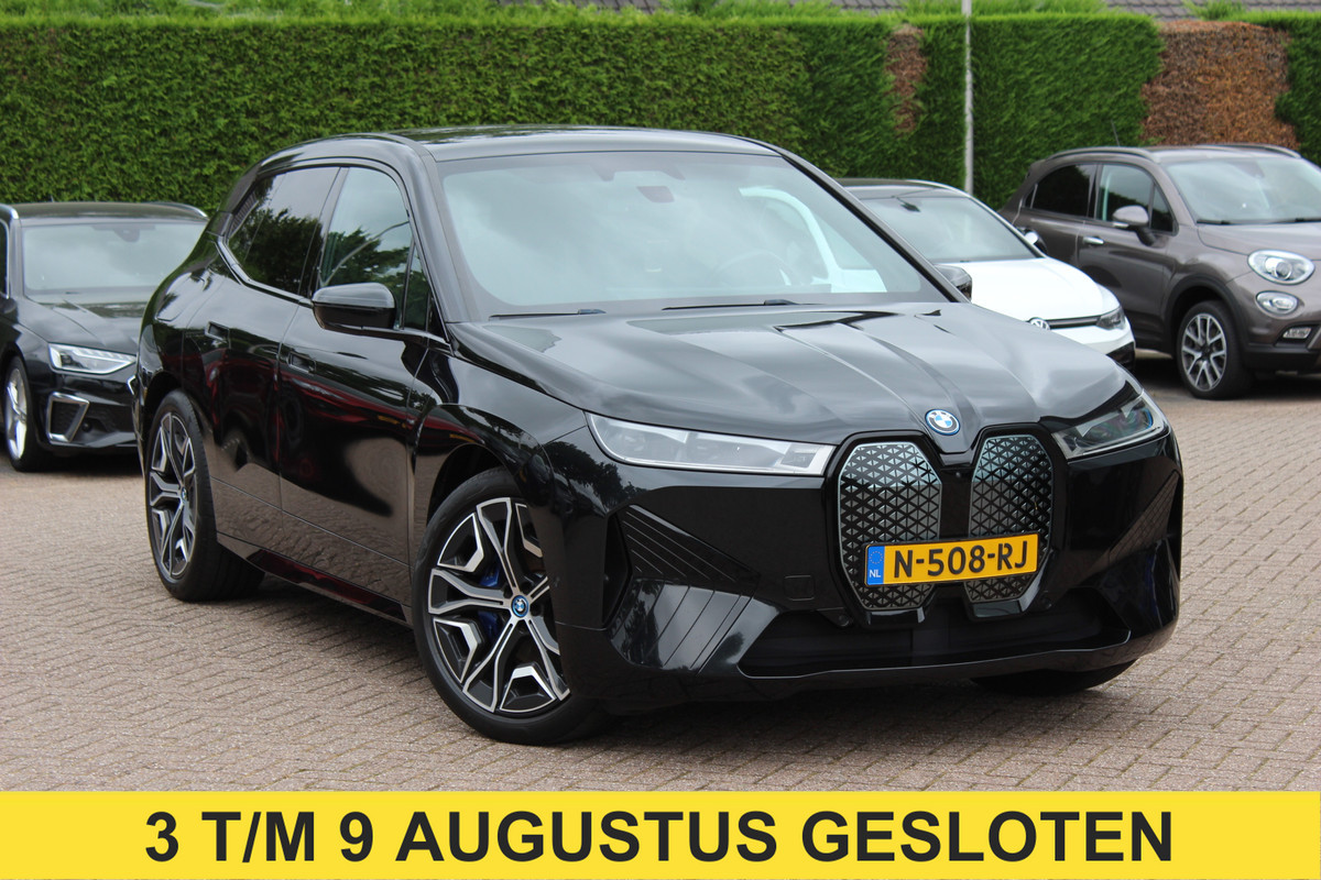 BMW iX xDrive40 High Exe. M Sport 77 kWh / SoH 97,1% / 360Camera / Head-up / Keyless / Softclose / 20'' / ACC / Laser LED / Navigatie / Stoelverwarming+Stuurverwarming / Stoelventilaite
