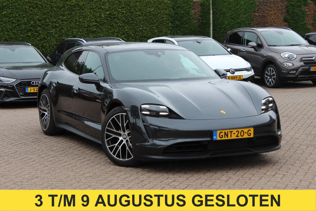 Porsche Taycan Sport Turismo 93 kWh / SoH 93,3% / Panoramadak / Camera / Bose / 20'' / Luchtvering / Leder / Warmtepomp / Dodehoek / Stoelverwarming / DAB / Cruise Control
