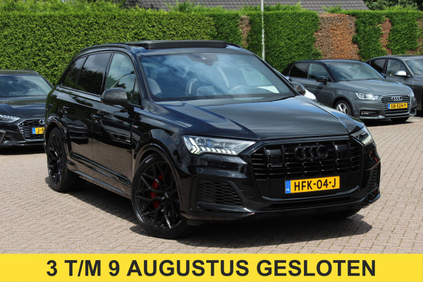 Audi Q7 60 TFSI e quattro Competition / SoH 91,5% / Trekhaak / Panoramadak / 360Camera / Head-up / Softclose / Luchtvering / 22'' / Keyless / Matrix LED / Carbon intr. / Stoelventilatie+Verwarming / Stuurverwarming / Bose / Dodeh