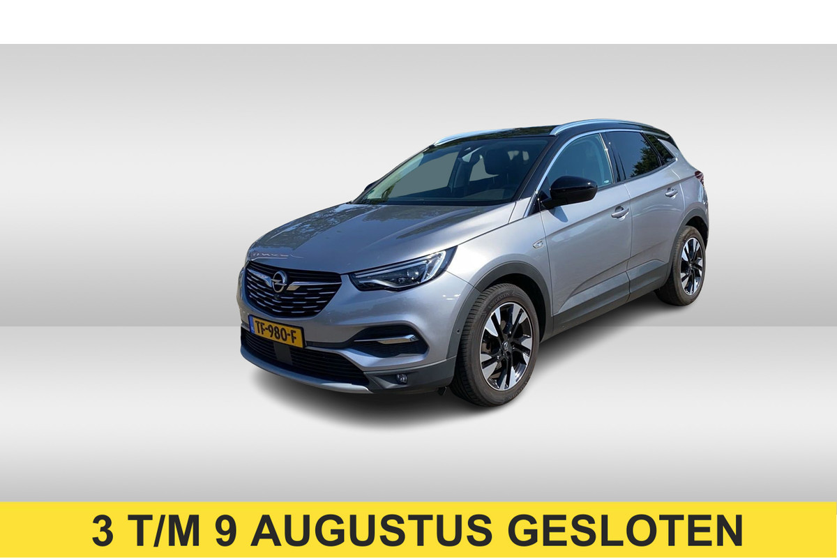Opel Grandland X 1.2 Turbo Innovation / Trekhaak / Camera / Leder / Keyless / 18'' / CarPlay / Stoelventilatie+Verwarming / Stuurverwarming / DAB / Cruise Control