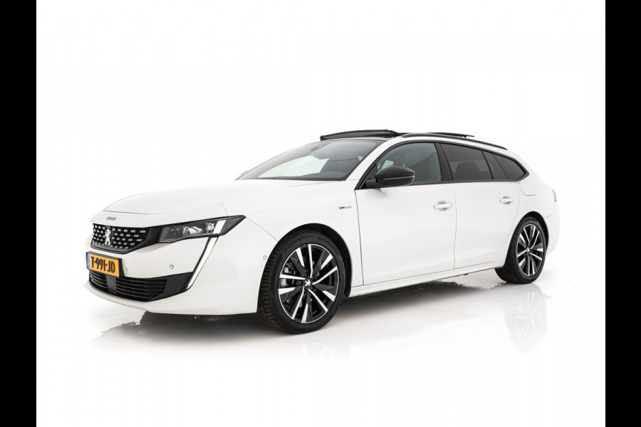Peugeot 508 SW 1.6 HYbrid GT Pack Business (Plug-in) (INCL.BTW) Aut. *PANO | LEATHER-FABRIC | FULL-LED | ADAPTIVE-CRUISE | BLINDSPOT | DAB | DIGI-COCKPIT | HEATED-SPORTSEATS | CAMERA | NAVI-FULLMAP | SHIFTPADDLES | PRIVACY-GLASS | AMBIENT-LIGHT