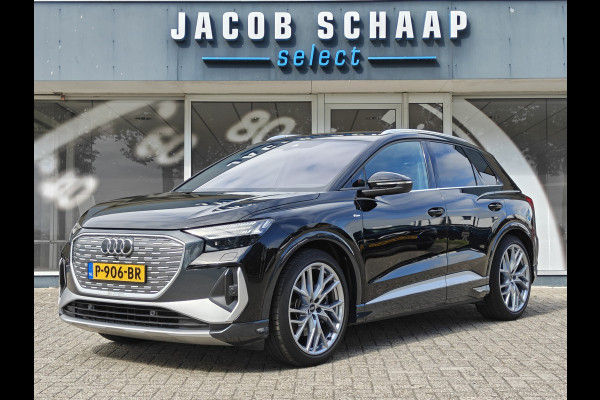 Audi Q4 e-tron 40 Launch edition S Competition 77 kWh / Trekhaak / Adapt. Cruise. / HUD / PDC V+A / Leder / Elektr Stoelen + Kofferklep /