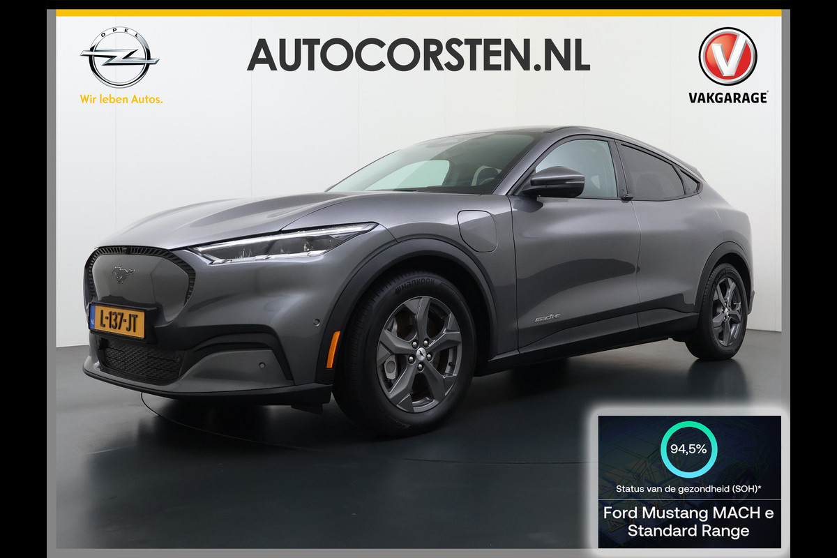 Ford Mustang Mach-E RWD 75kWh 360°Camera Adap.Cruise B&O®-Hifi Leder Stoel/Stuurverw. BLIS Navi Pdc Keyless Android Auto Apple Carplay Elek.Achterklep Lmv 18" DAB Bluetooth Led 1e Eigenaar Dealeronderhouden Origineel Nederlandse Auto