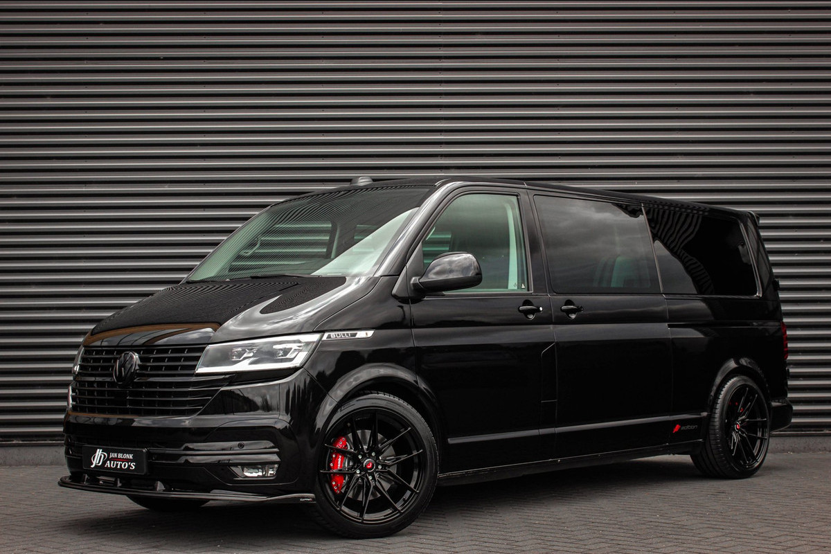 Volkswagen Transporter 2.0 TDI L2H1 204PK BULLI DC DUBBEL CABINE / JB-EDITION / FULL OPTIONS / LEDER BEKLEDING / FULL BLACK /APPLE