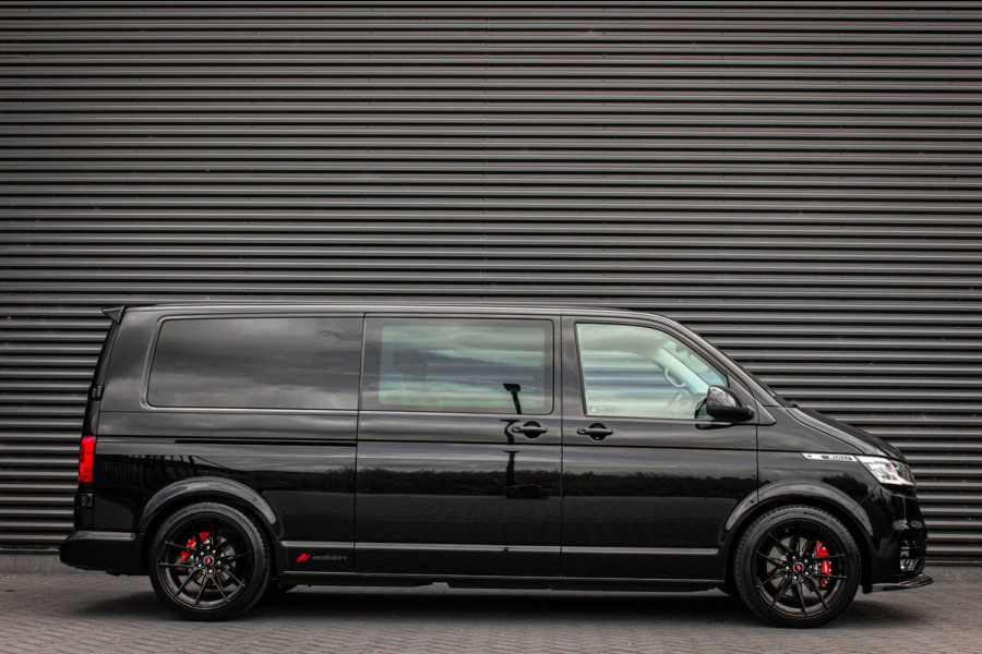 Volkswagen Transporter 2.0 TDI L2H1 204PK BULLI DC DUBBEL CABINE / JB-EDITION / FULL OPTIONS / LEDER BEKLEDING / FULL BLACK /APPLE