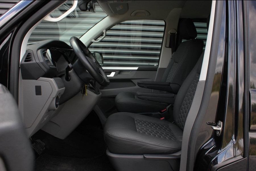 Volkswagen Transporter 2.0 TDI L2H1 204PK BULLI DC DUBBEL CABINE / JB-EDITION / FULL OPTIONS / LEDER BEKLEDING / FULL BLACK /APPLE